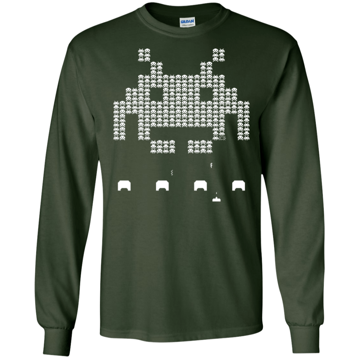 T-Shirts Forest Green / S Invade Men's Long Sleeve T-Shirt