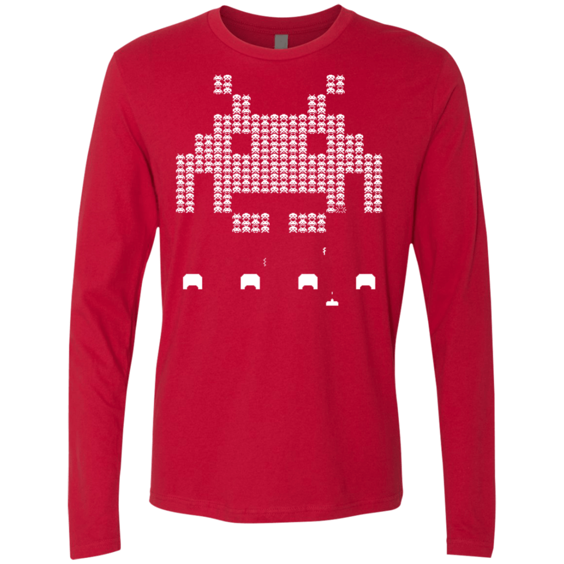 T-Shirts Red / S Invade Men's Premium Long Sleeve