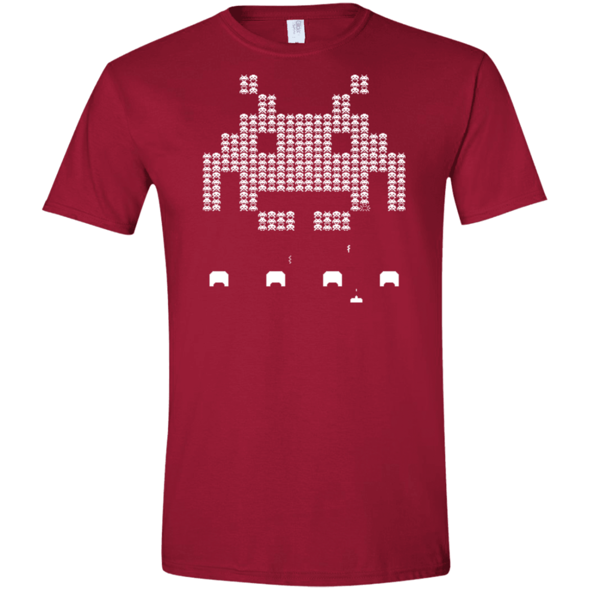 T-Shirts Cardinal Red / S Invade Men's Semi-Fitted Softstyle