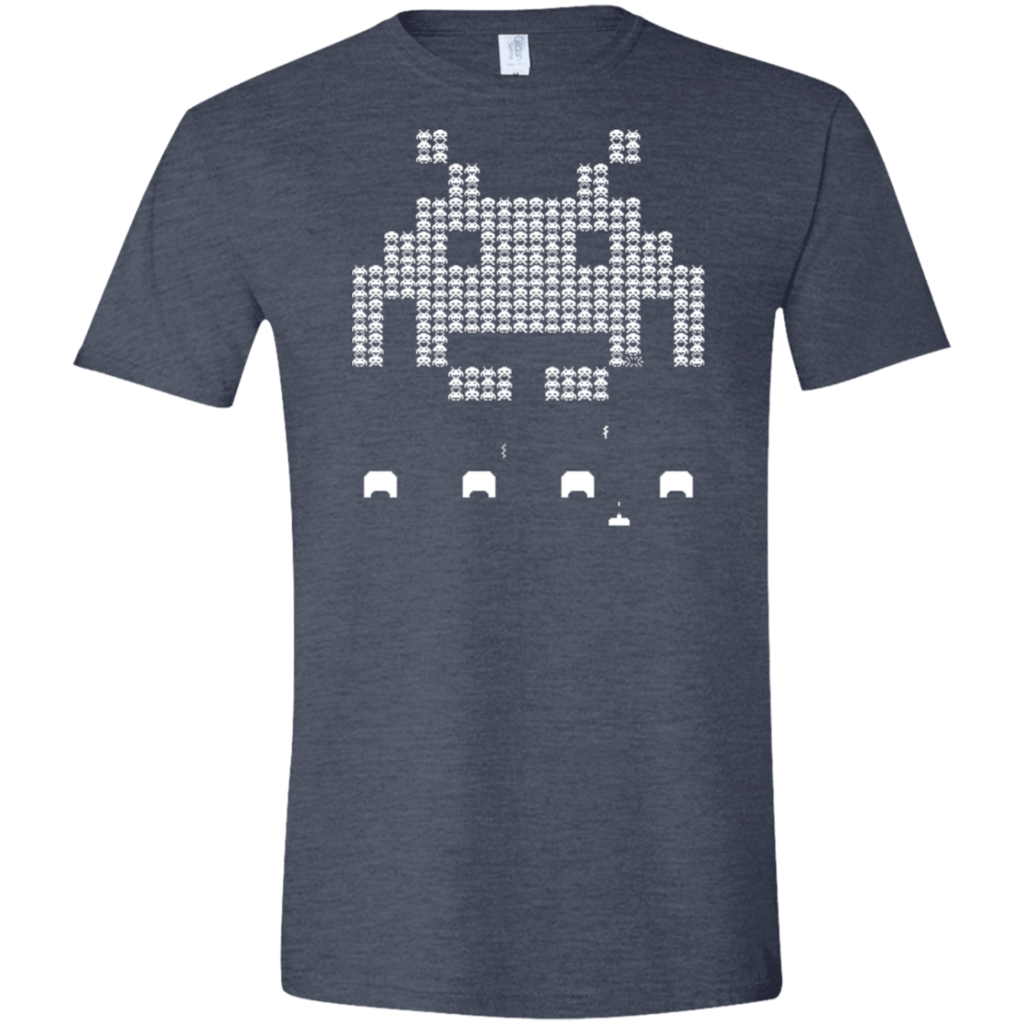 T-Shirts Heather Navy / S Invade Men's Semi-Fitted Softstyle