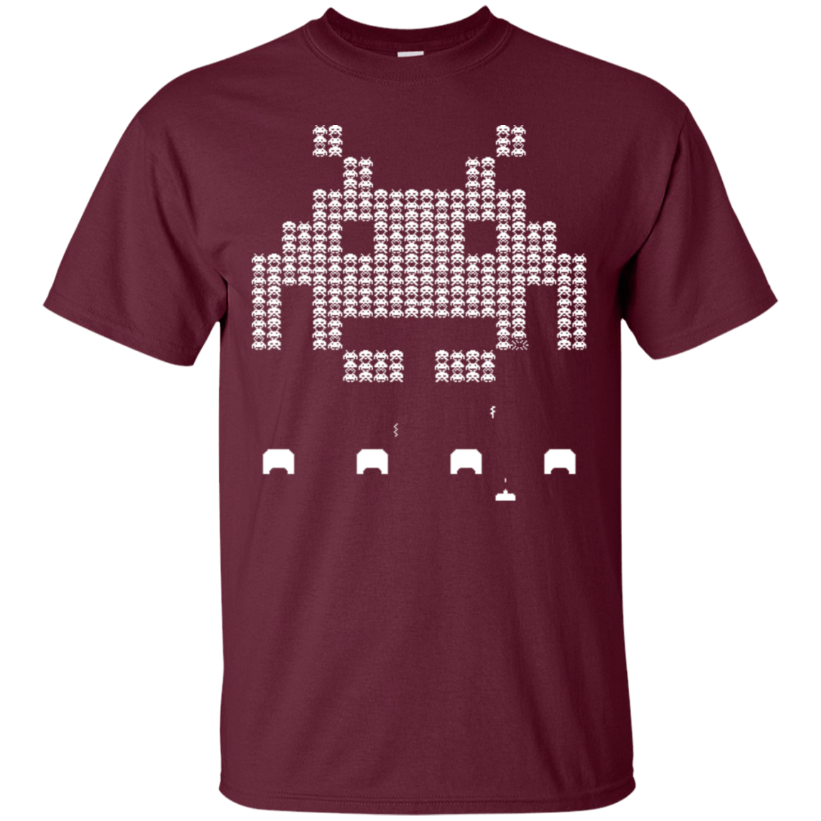 T-Shirts Maroon / S Invade T-Shirt
