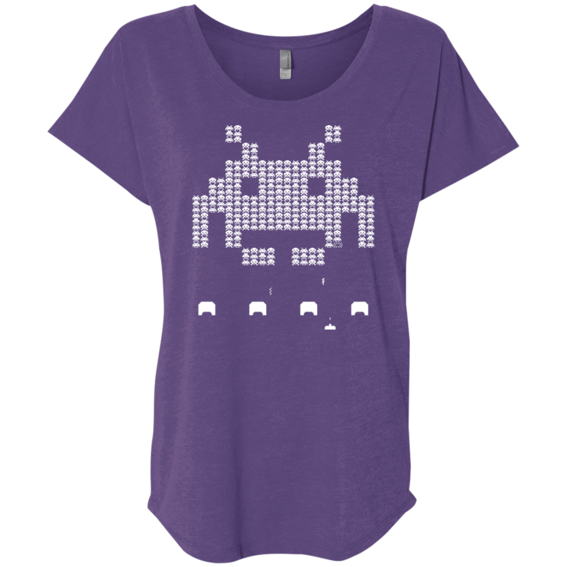 T-Shirts Purple Rush / X-Small Invade Triblend Dolman Sleeve