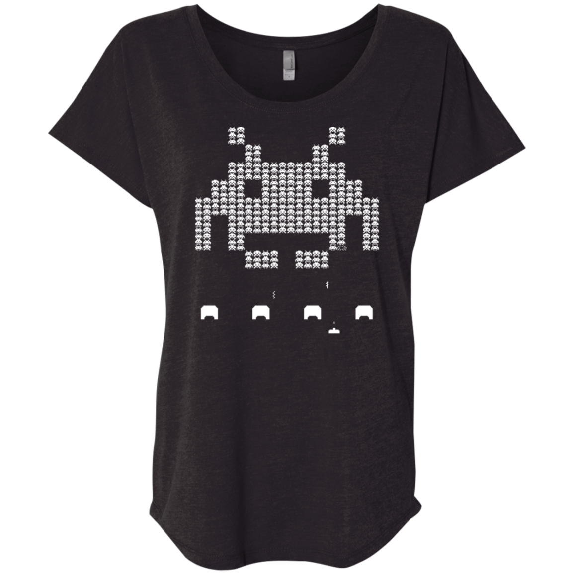 T-Shirts Vintage Black / X-Small Invade Triblend Dolman Sleeve