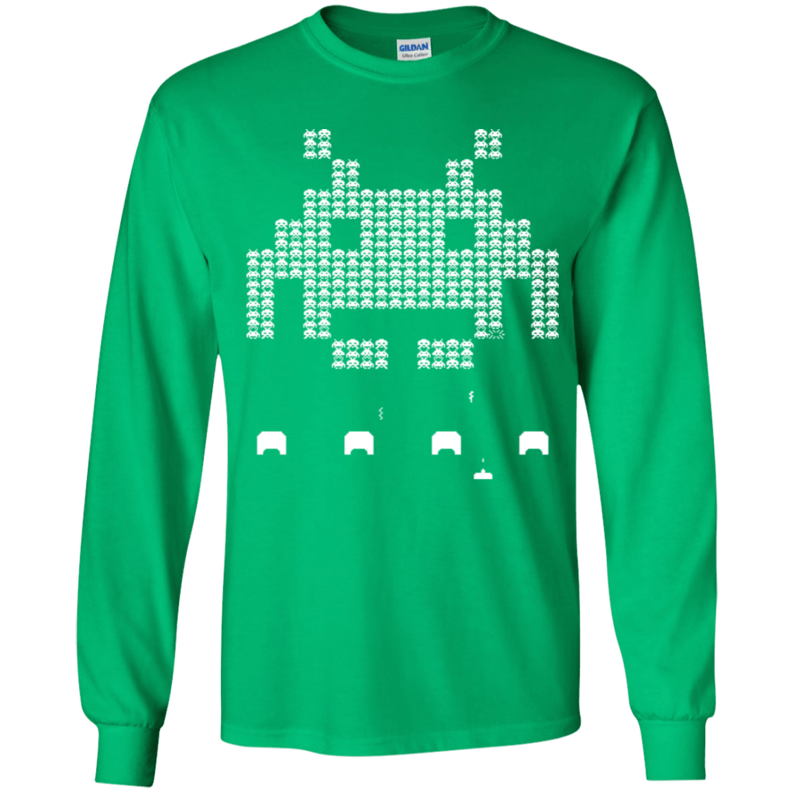 T-Shirts Irish Green / YS Invade Youth Long Sleeve T-Shirt