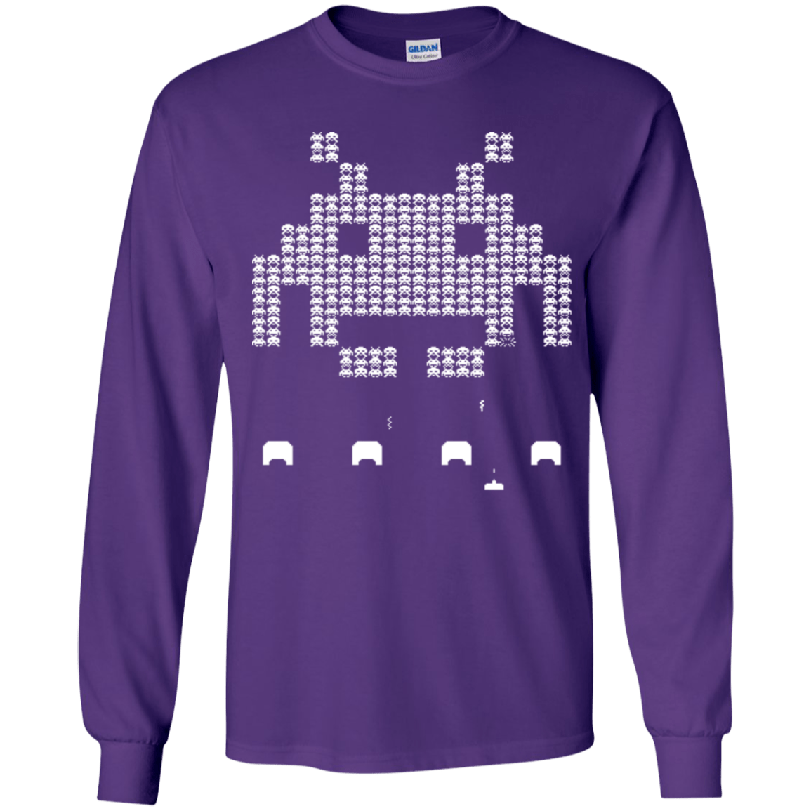 T-Shirts Purple / YS Invade Youth Long Sleeve T-Shirt