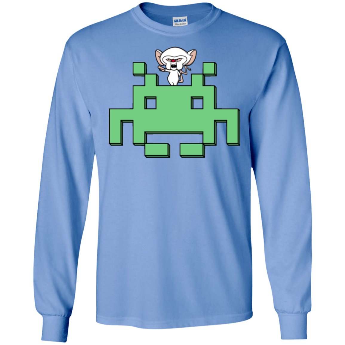 T-Shirts Carolina Blue / S Invaderbrain Men's Long Sleeve T-Shirt