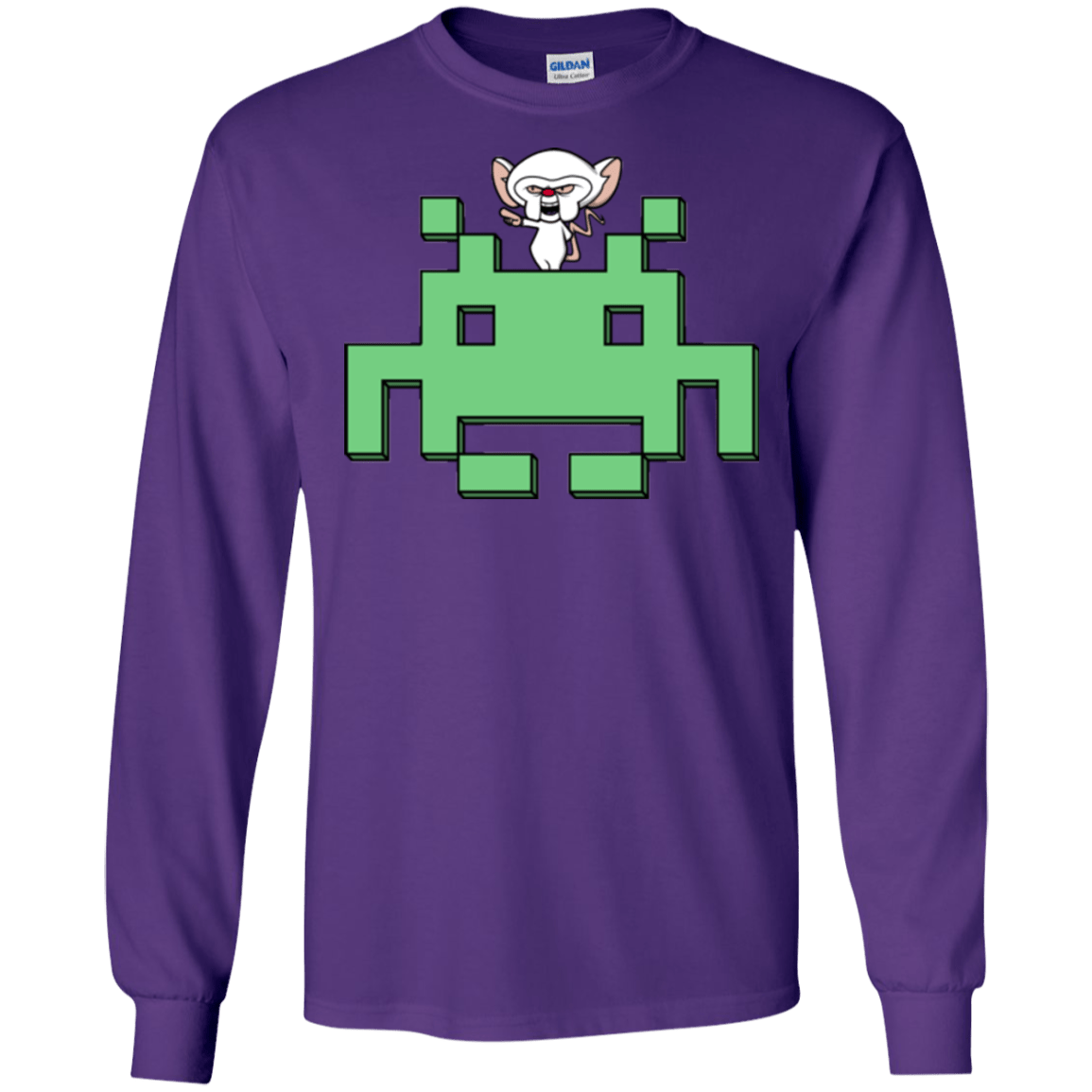 T-Shirts Purple / S Invaderbrain Men's Long Sleeve T-Shirt