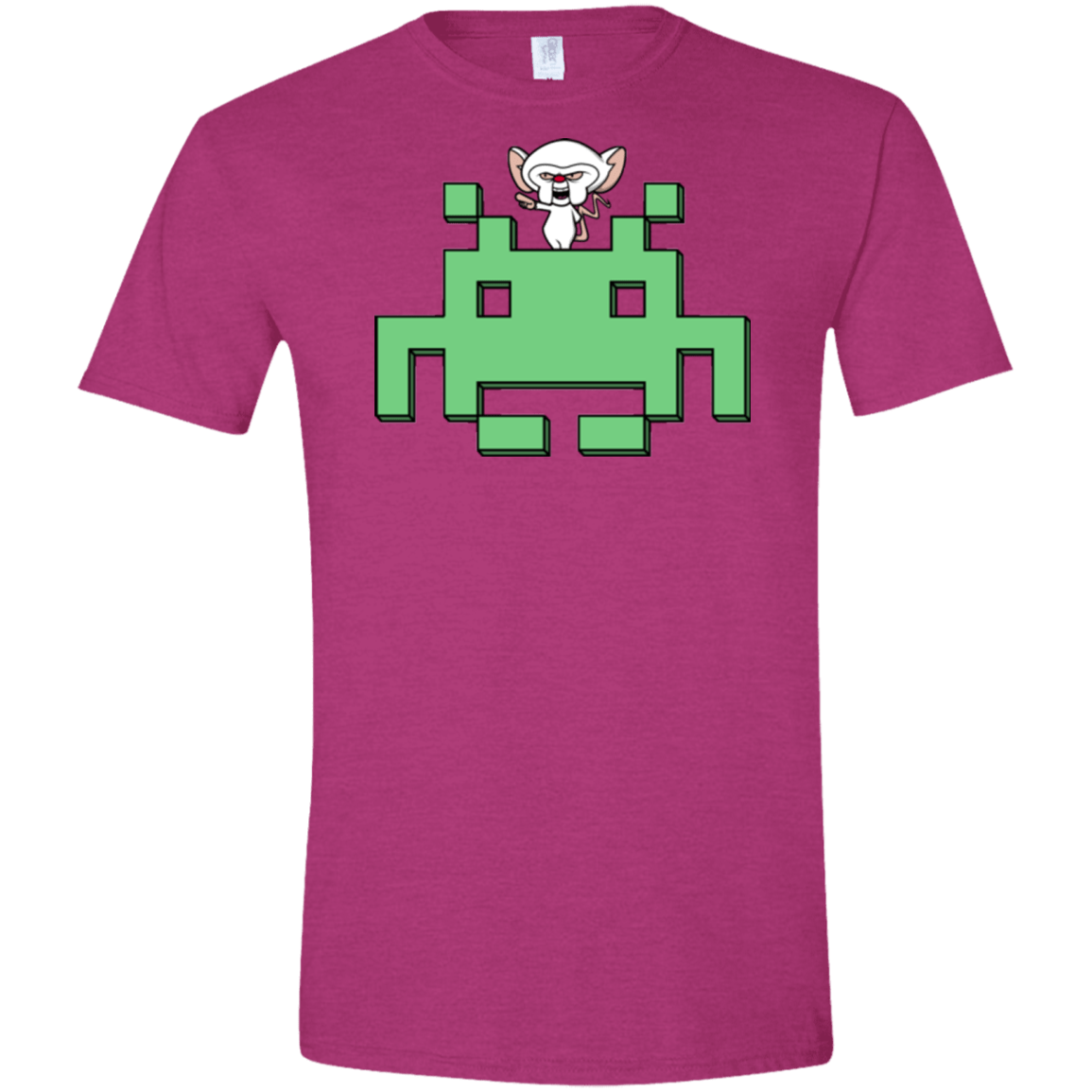 T-Shirts Antique Heliconia / S Invaderbrain Men's Semi-Fitted Softstyle