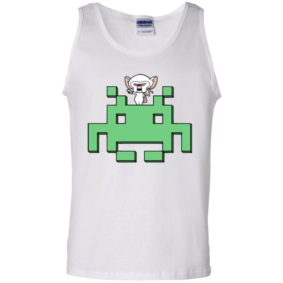 T-Shirts White / S Invaderbrain Men's Tank Top