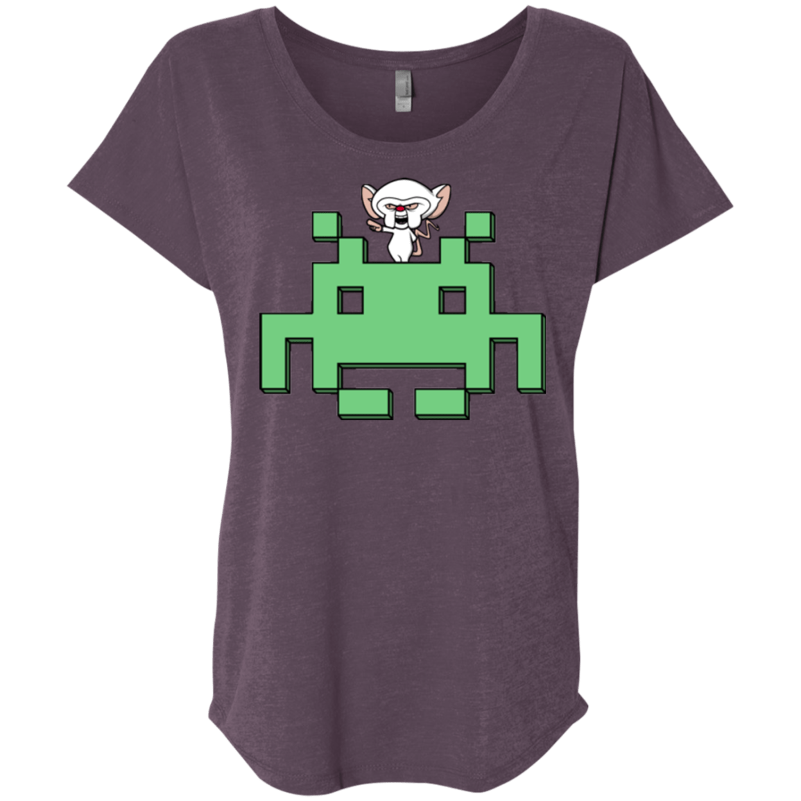 T-Shirts Vintage Purple / X-Small Invaderbrain Triblend Dolman Sleeve