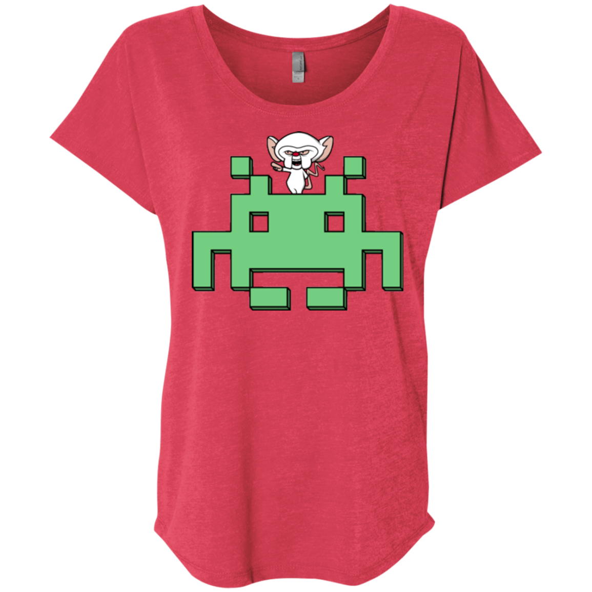 T-Shirts Vintage Red / X-Small Invaderbrain Triblend Dolman Sleeve