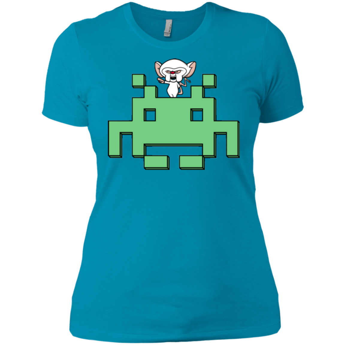 T-Shirts Turquoise / X-Small Invaderbrain Women's Premium T-Shirt