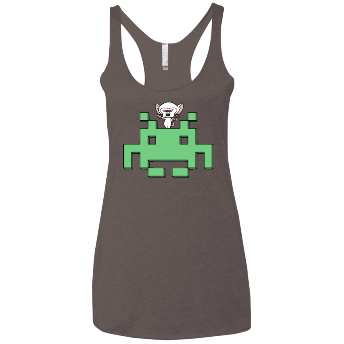 T-Shirts Macchiato / X-Small Invaderbrain Women's Triblend Racerback Tank