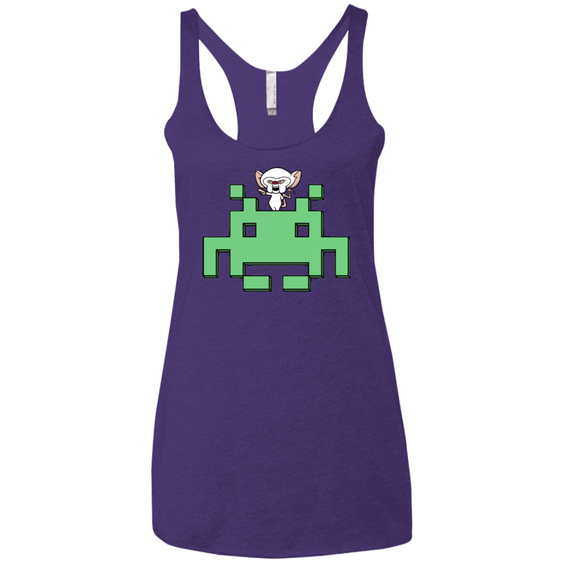 T-Shirts Purple Rush / X-Small Invaderbrain Women's Triblend Racerback Tank