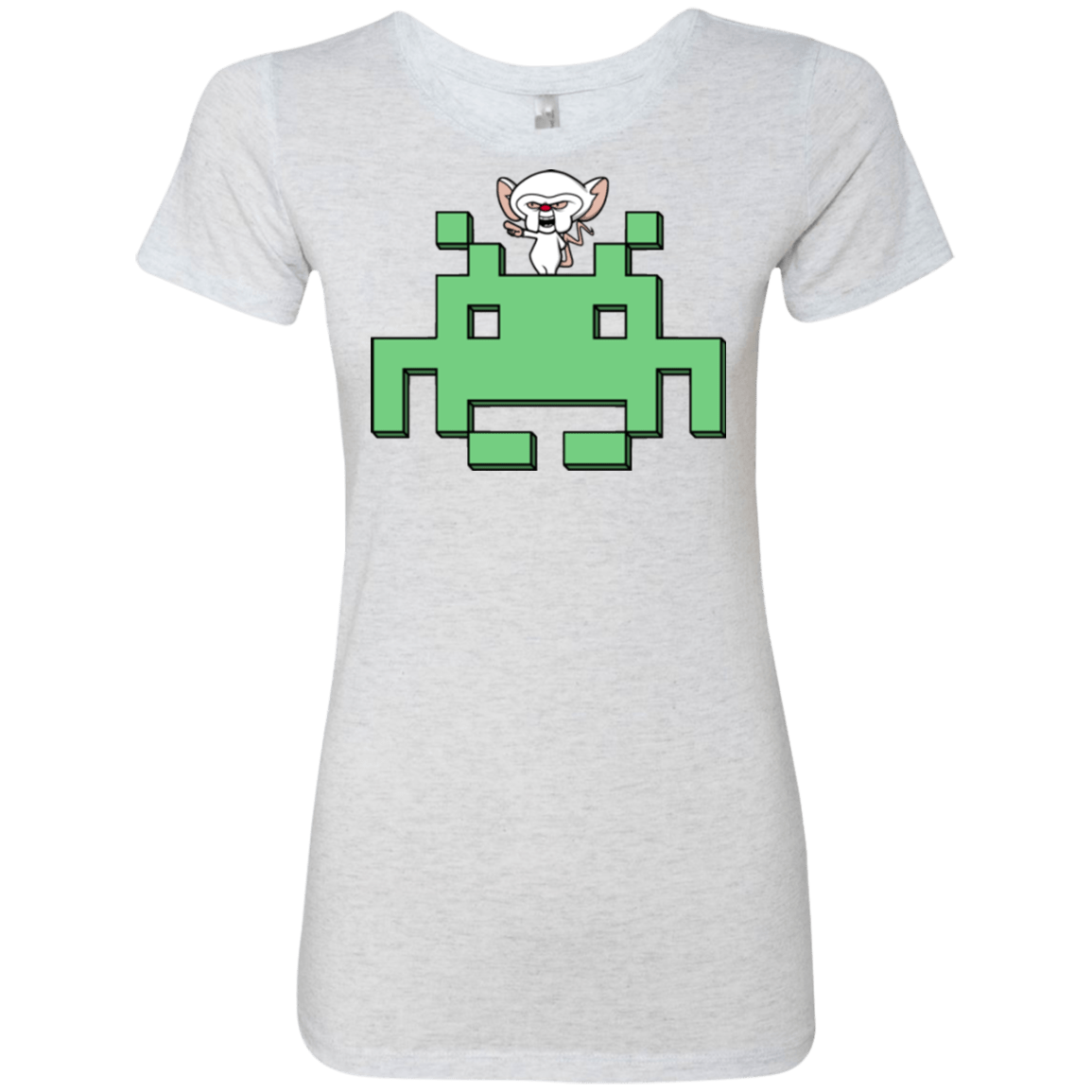T-Shirts Heather White / S Invaderbrain Women's Triblend T-Shirt