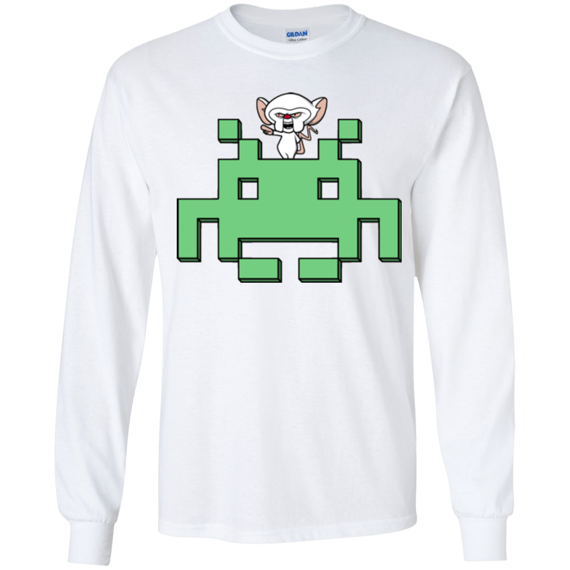 T-Shirts White / YS Invaderbrain Youth Long Sleeve T-Shirt