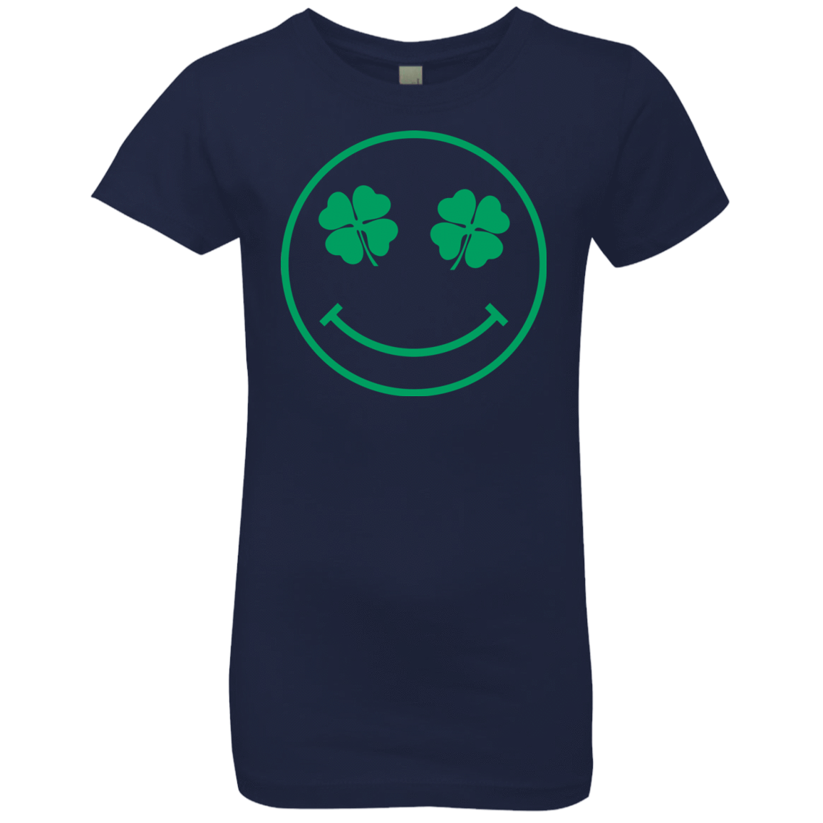 T-Shirts Midnight Navy / YXS Irish Smiley Girls Premium T-Shirt
