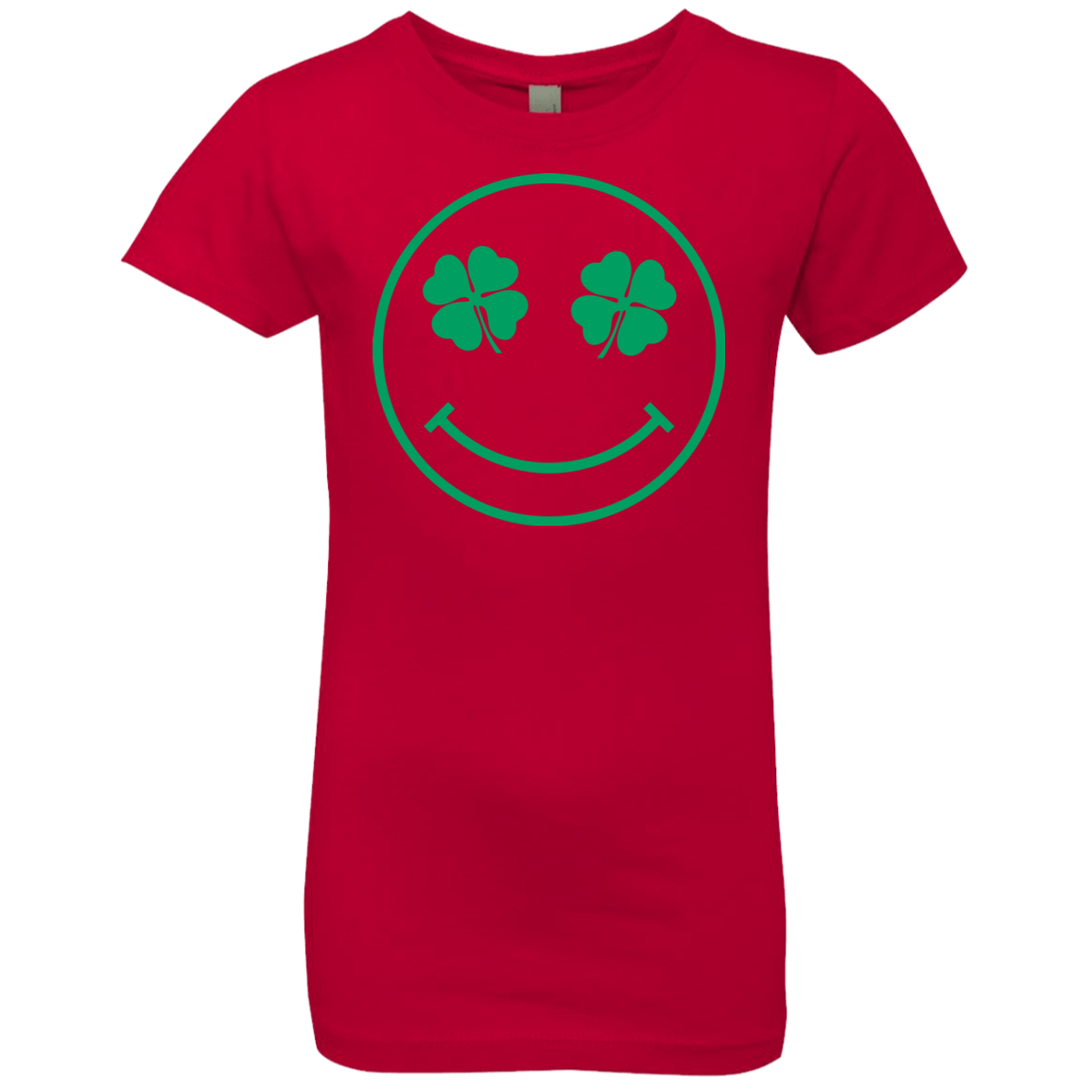 T-Shirts Red / YXS Irish Smiley Girls Premium T-Shirt