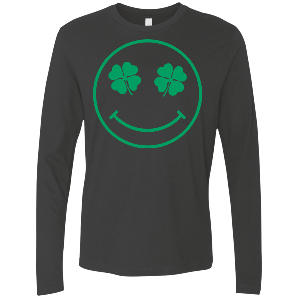 T-Shirts Heavy Metal / Small Irish Smiley Men's Premium Long Sleeve
