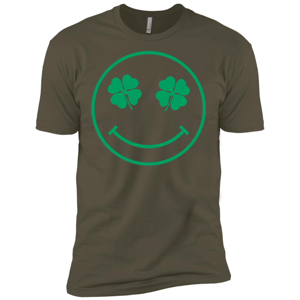 T-Shirts Military Green / X-Small Irish Smiley Men's Premium T-Shirt