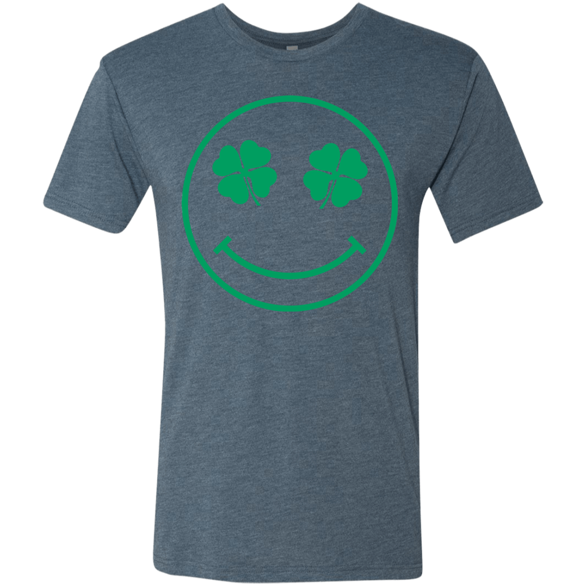 T-Shirts Indigo / Small Irish Smiley Men's Triblend T-Shirt