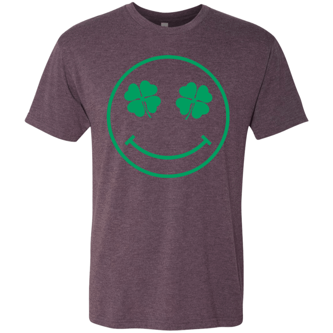 T-Shirts Vintage Purple / Small Irish Smiley Men's Triblend T-Shirt