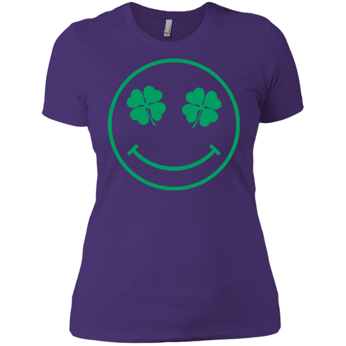 T-Shirts Purple Rush/ / X-Small Irish Smiley Women's Premium T-Shirt