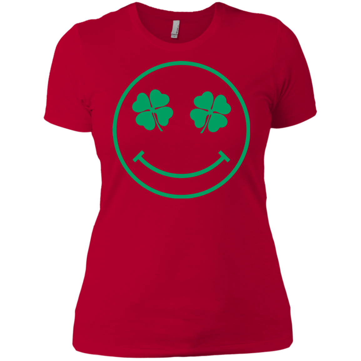 T-Shirts Red / X-Small Irish Smiley Women's Premium T-Shirt