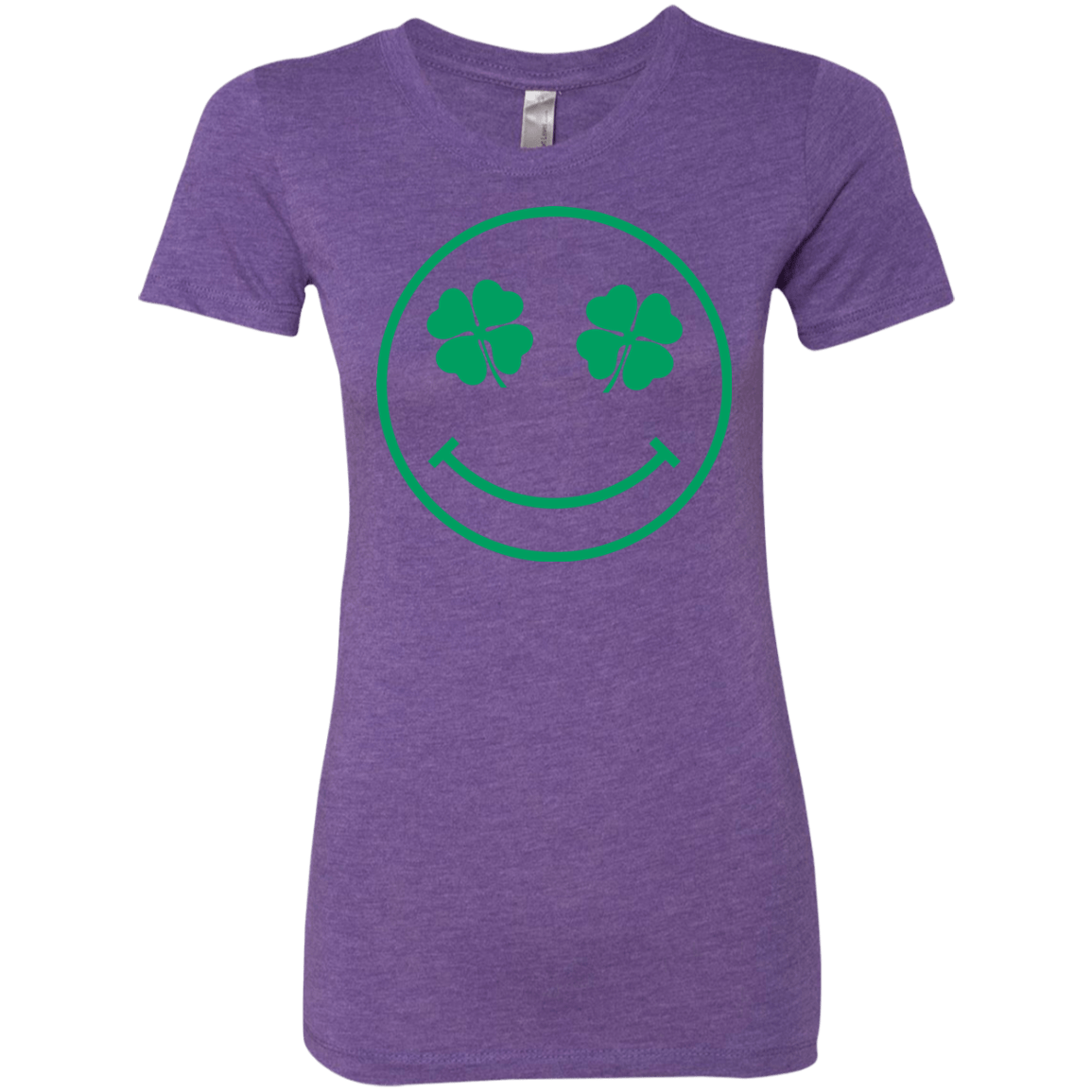 T-Shirts Purple Rush / Small Irish Smiley Women's Triblend T-Shirt