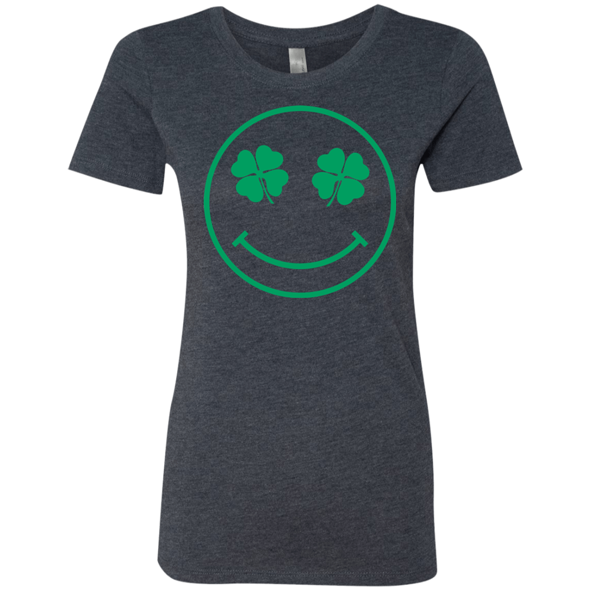 T-Shirts Vintage Navy / Small Irish Smiley Women's Triblend T-Shirt