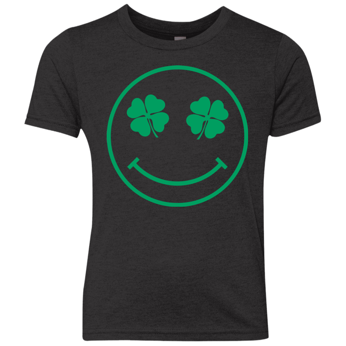T-Shirts Vintage Black / YXS Irish Smiley Youth Triblend T-Shirt