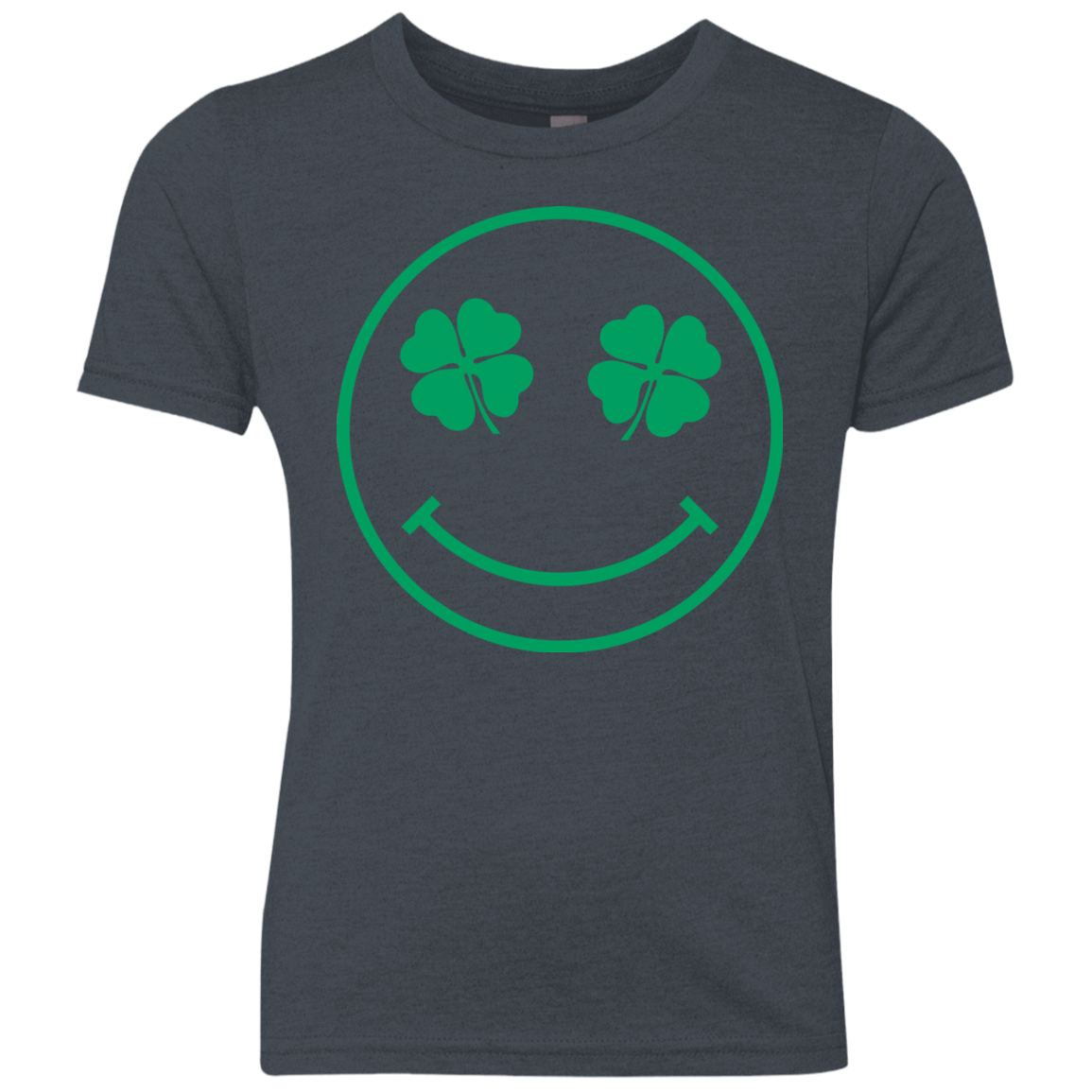 T-Shirts Vintage Navy / YXS Irish Smiley Youth Triblend T-Shirt
