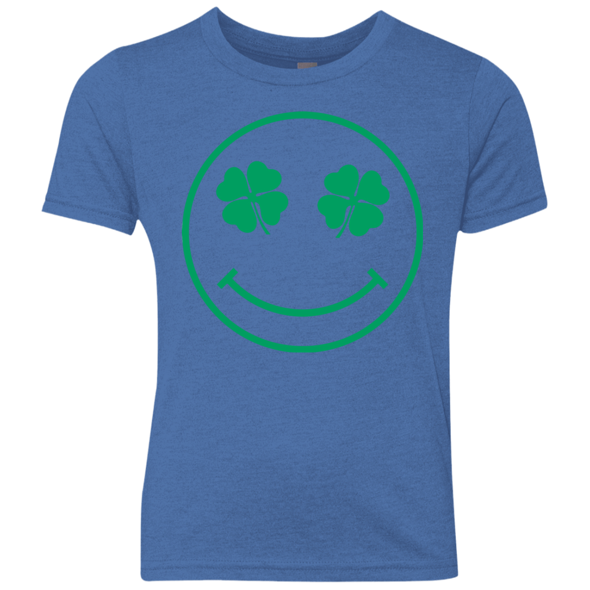 T-Shirts Vintage Royal / YXS Irish Smiley Youth Triblend T-Shirt