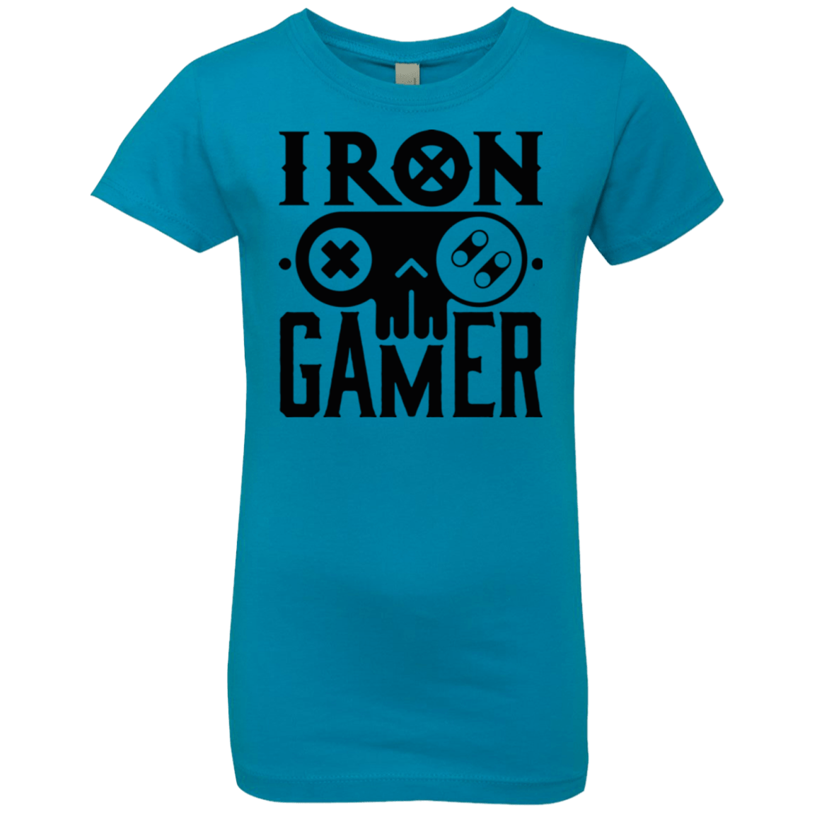 T-Shirts Turquoise / YXS Iron Gamer Girls Premium T-Shirt