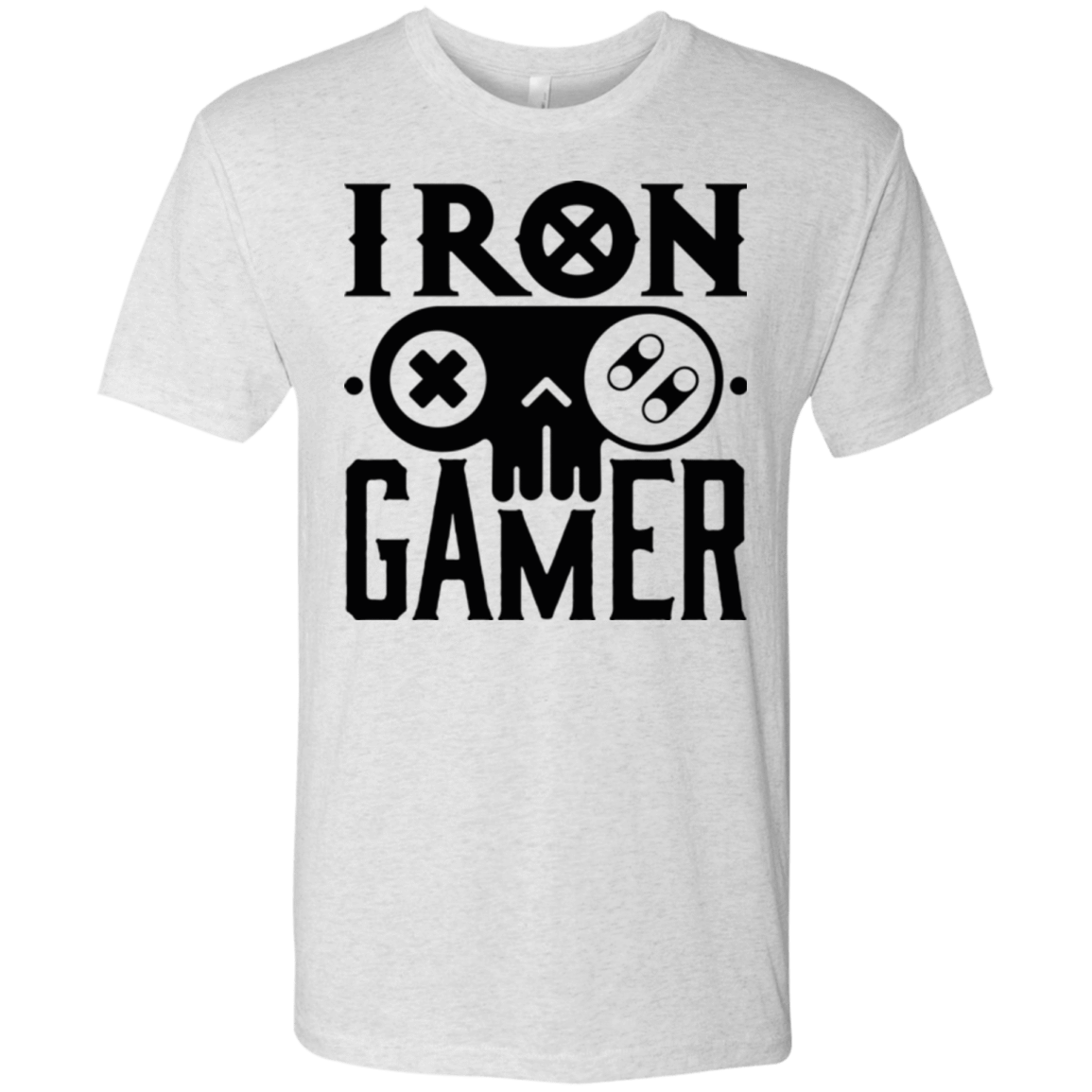 T-Shirts Heather White / Small Iron Gamer Men's Triblend T-Shirt