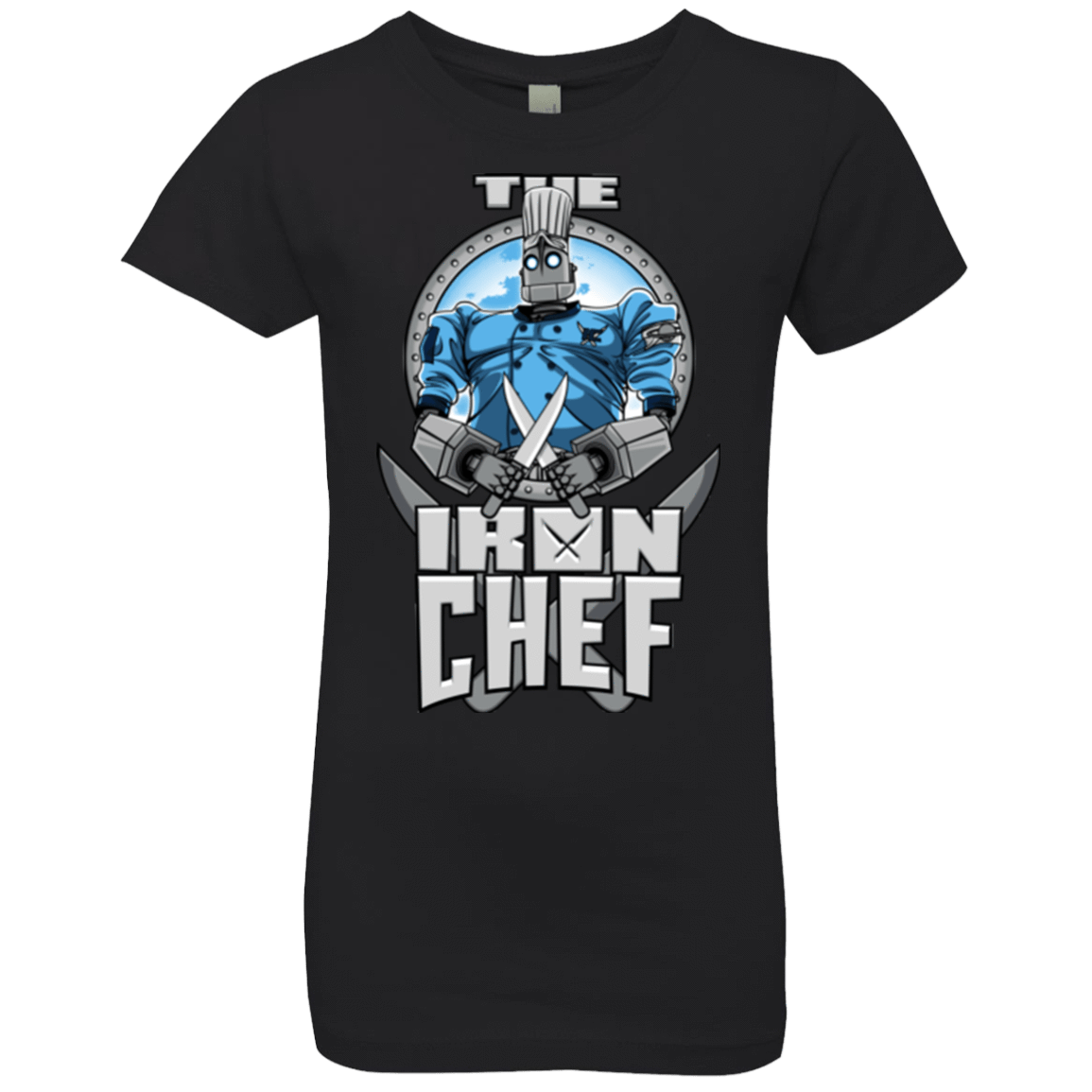 T-Shirts Black / YXS Iron Giant Chef Girls Premium T-Shirt