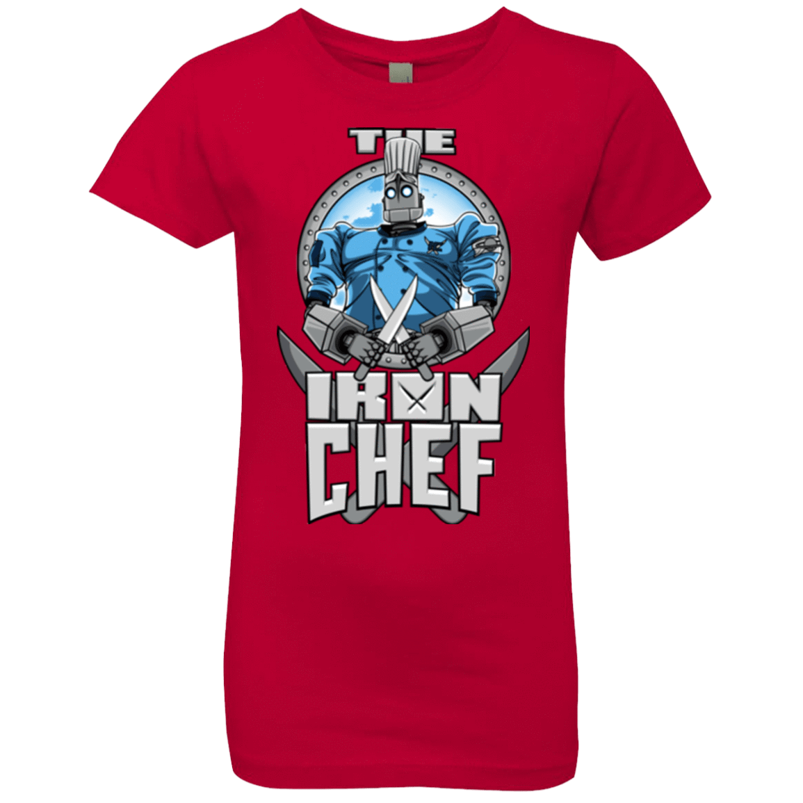 T-Shirts Red / YXS Iron Giant Chef Girls Premium T-Shirt