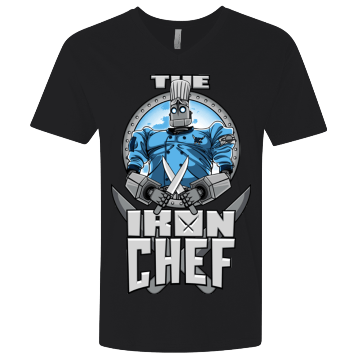T-Shirts Black / X-Small Iron Giant Chef Men's Premium V-Neck