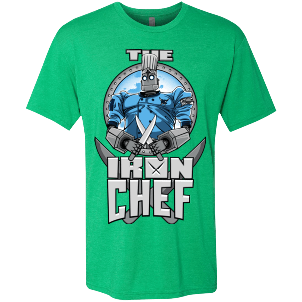 T-Shirts Envy / Small Iron Giant Chef Men's Triblend T-Shirt