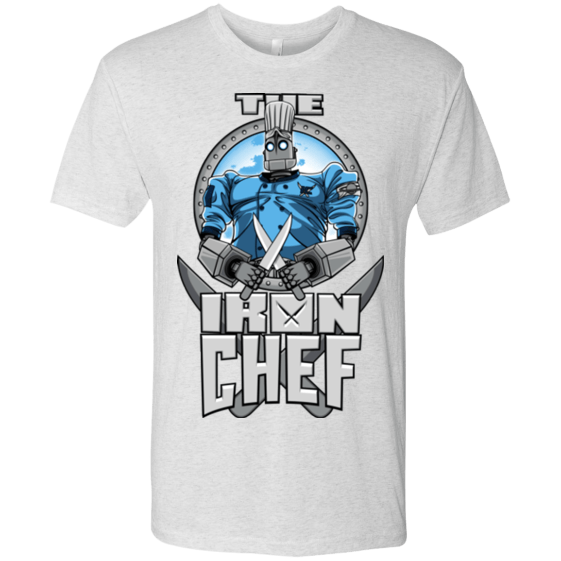 T-Shirts Heather White / Small Iron Giant Chef Men's Triblend T-Shirt