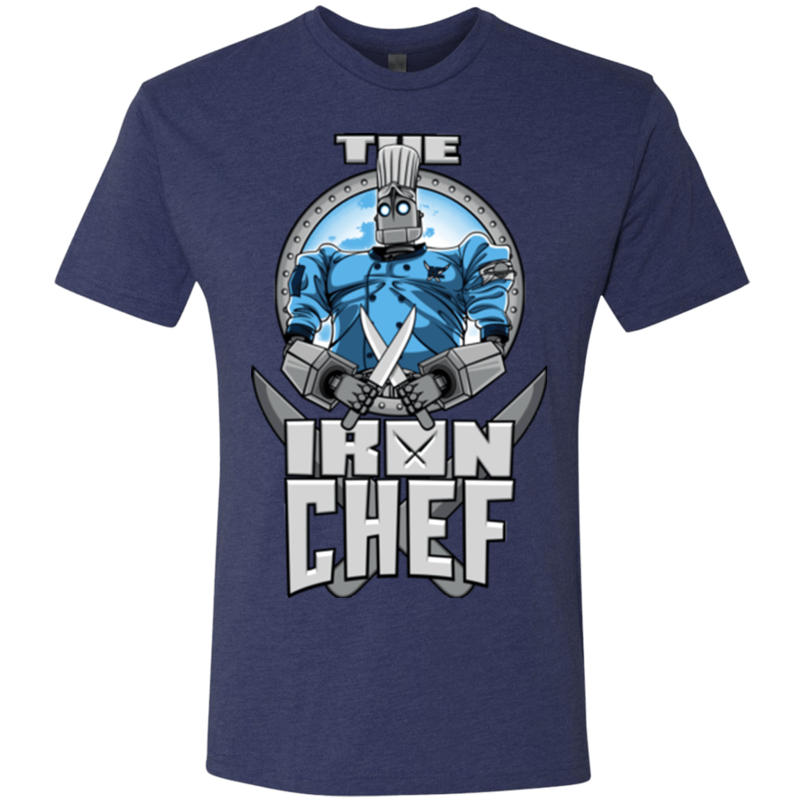 T-Shirts Vintage Navy / Small Iron Giant Chef Men's Triblend T-Shirt