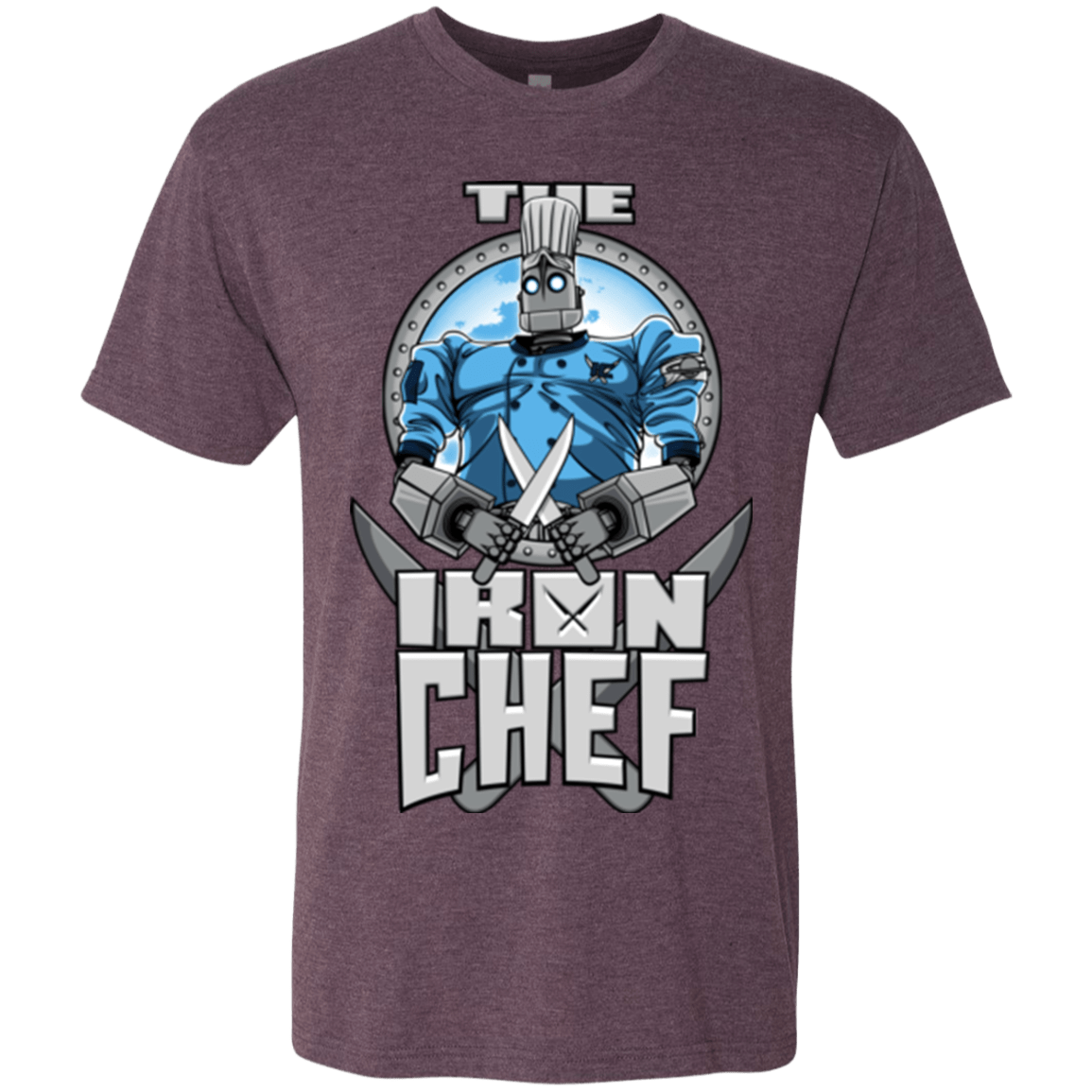 T-Shirts Vintage Purple / Small Iron Giant Chef Men's Triblend T-Shirt