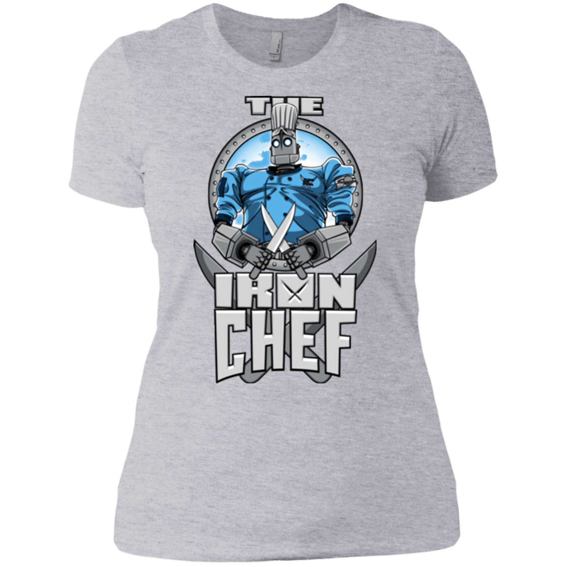 T-Shirts Heather Grey / X-Small Iron Giant Chef Women's Premium T-Shirt