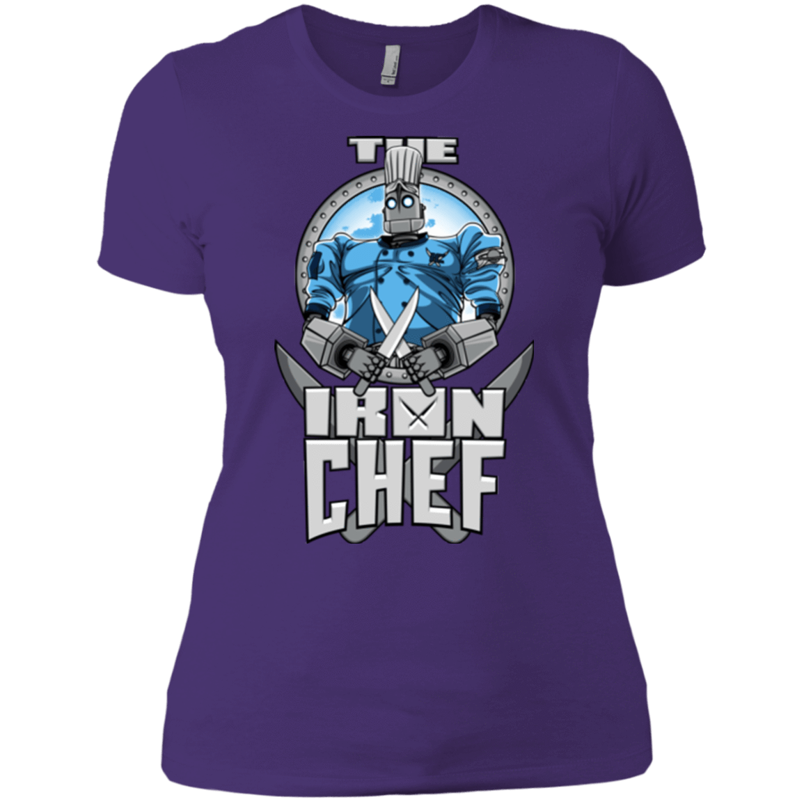 T-Shirts Purple / X-Small Iron Giant Chef Women's Premium T-Shirt