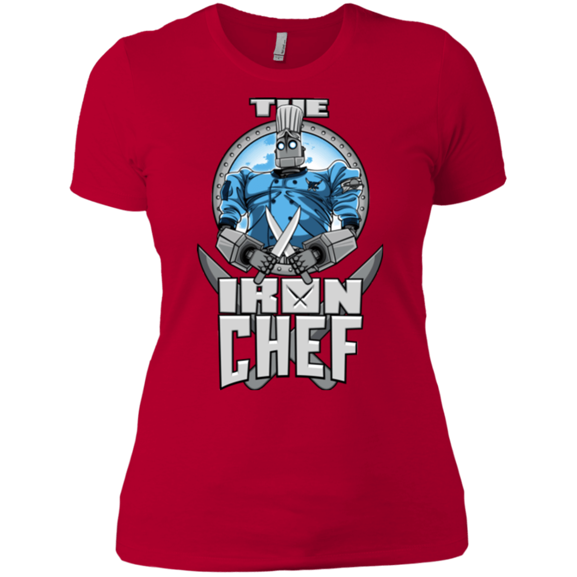 T-Shirts Red / X-Small Iron Giant Chef Women's Premium T-Shirt