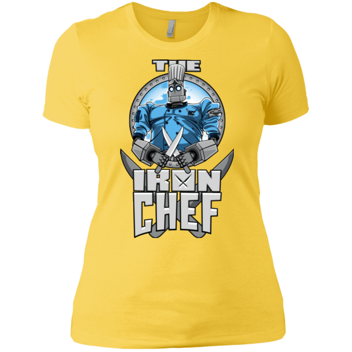 T-Shirts Vibrant Yellow / X-Small Iron Giant Chef Women's Premium T-Shirt