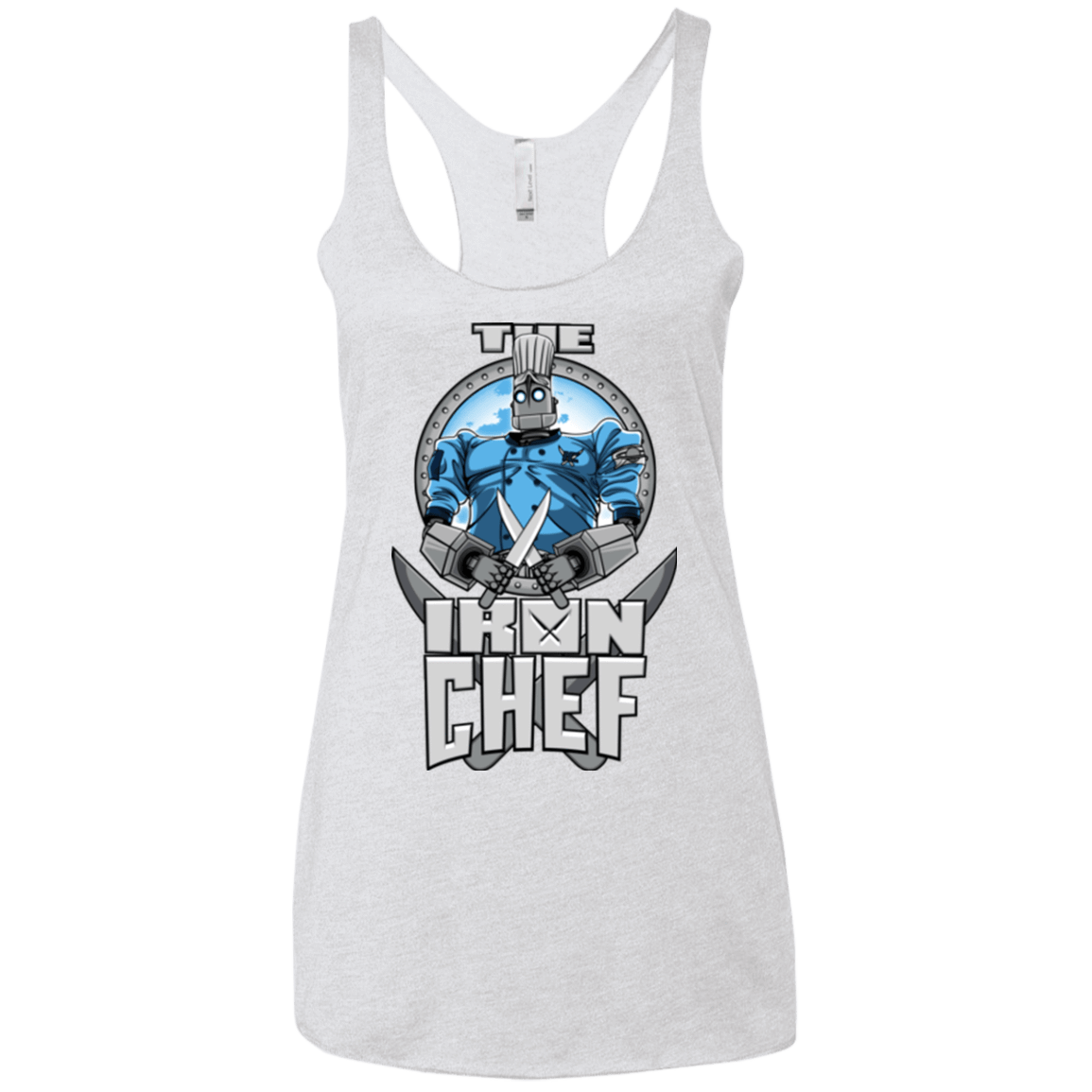 T-Shirts Heather White / X-Small Iron Giant Chef Women's Triblend Racerback Tank