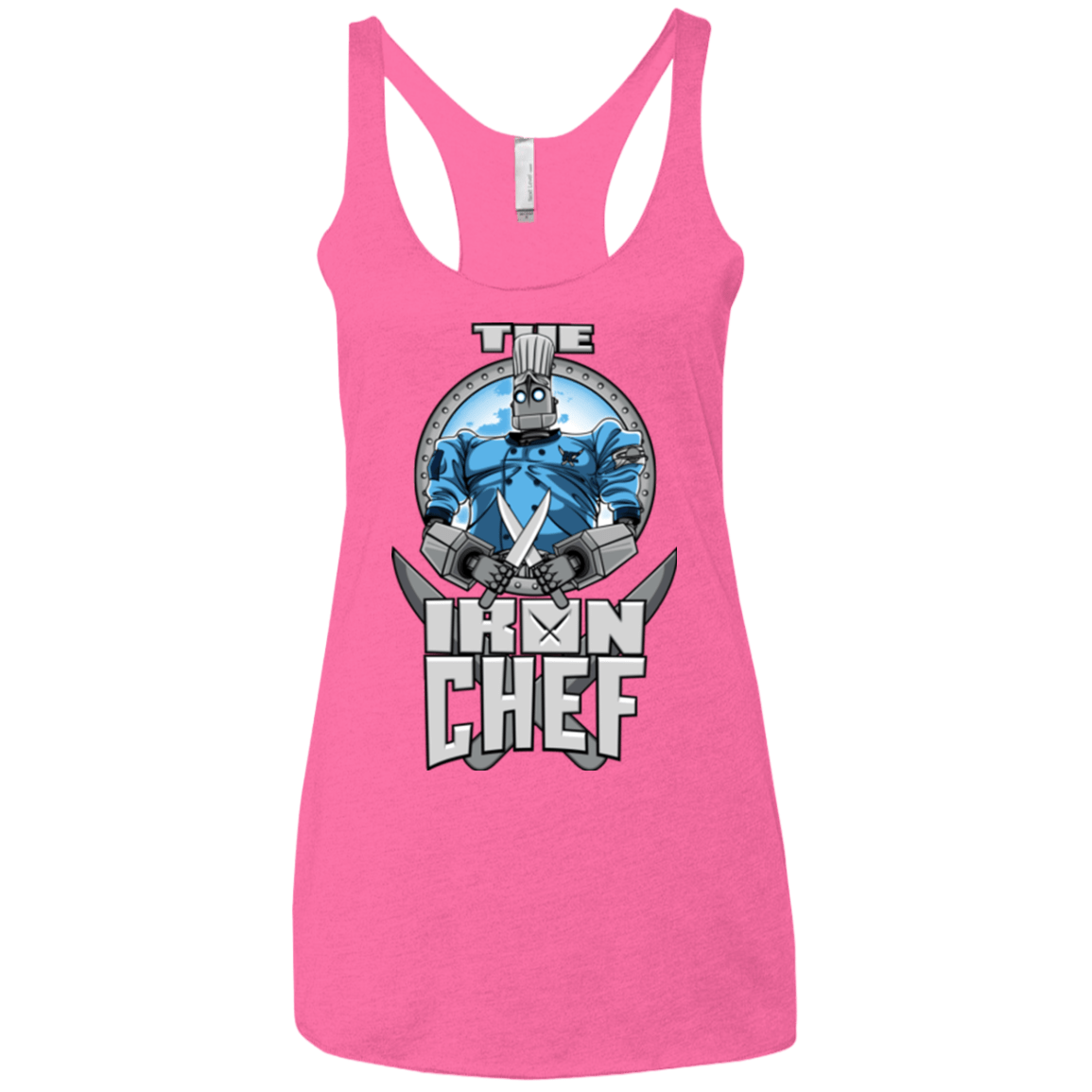 T-Shirts Vintage Pink / X-Small Iron Giant Chef Women's Triblend Racerback Tank