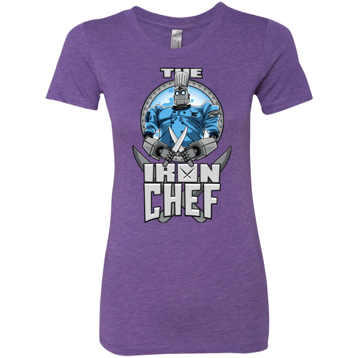 T-Shirts Purple Rush / Small Iron Giant Chef Women's Triblend T-Shirt