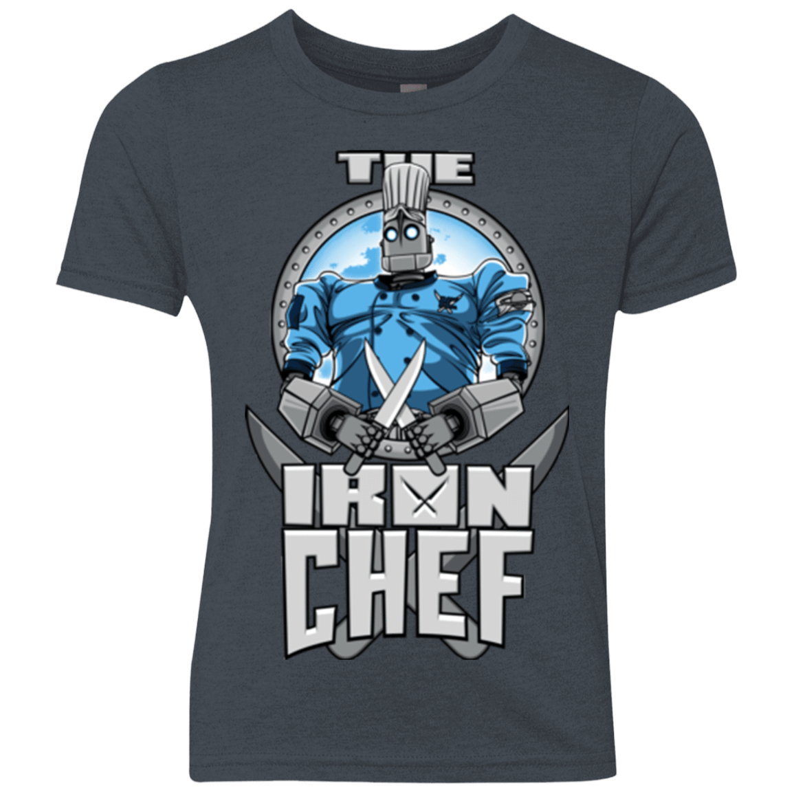 T-Shirts Vintage Navy / YXS Iron Giant Chef Youth Triblend T-Shirt